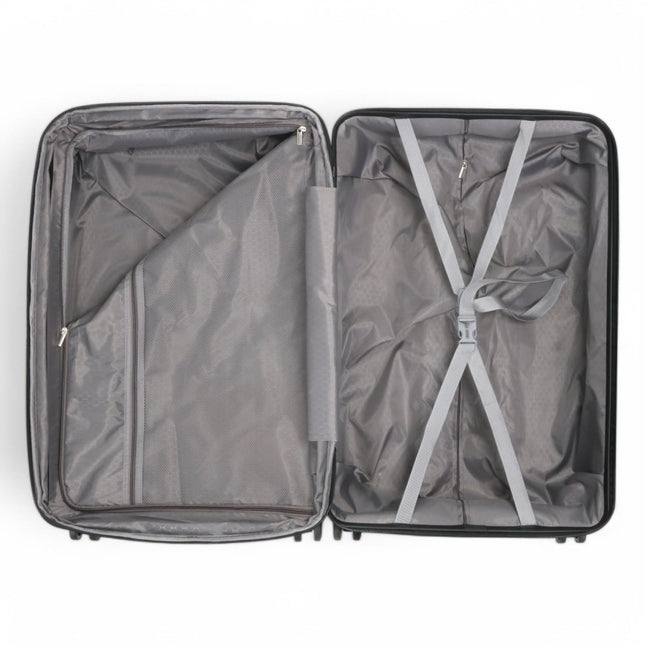 Expandable Hard Shell 8 Wheels Luggage Travel Cabin Suitcase Set