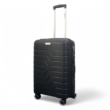 Hard Shell PP Dual 4 Wheels Luggage Travel Cabin Holiday Suitcase Set