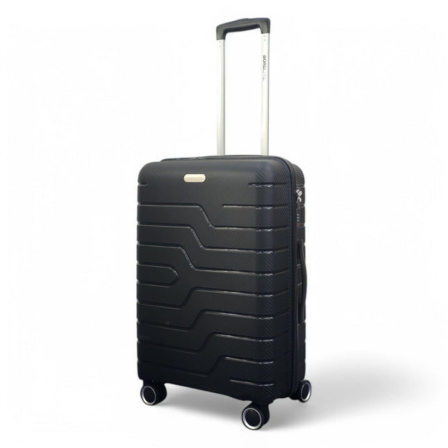 Hard Shell PP Dual 4 Wheels Luggage Travel Cabin Holiday Suitcase Set