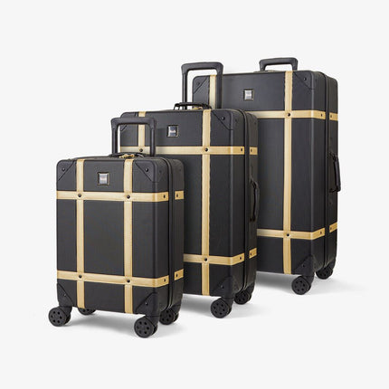 Vintage Hard Shell  Luggage Trunk Suitcase Set