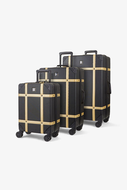 Vintage Hard Shell  Luggage Trunk Suitcase Set