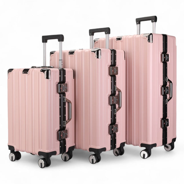 Hardshell Suitcase Set Robust 8 Wheel Cabin Luggage Suitcases