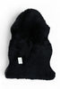 Genuine Black Sheepskin Natural Silky Soft Fluffy Real Wool Rug