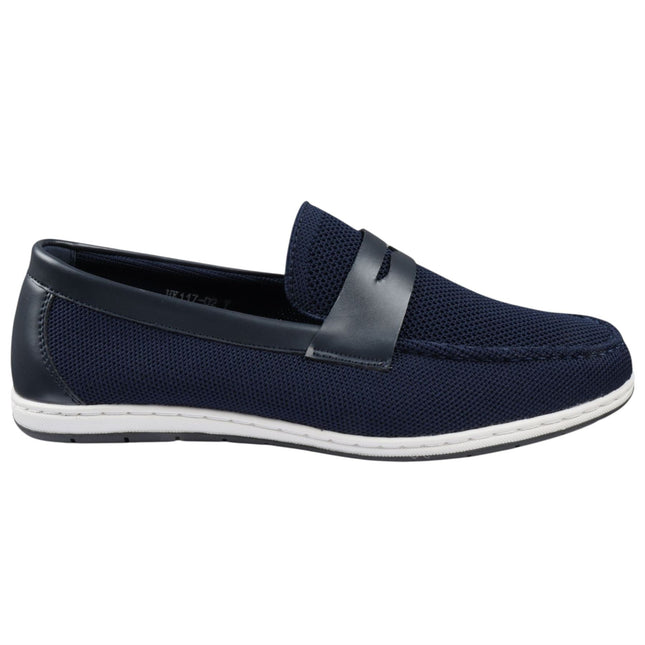 Men’s Navy Breathable Loafers Lightweight Slip-On