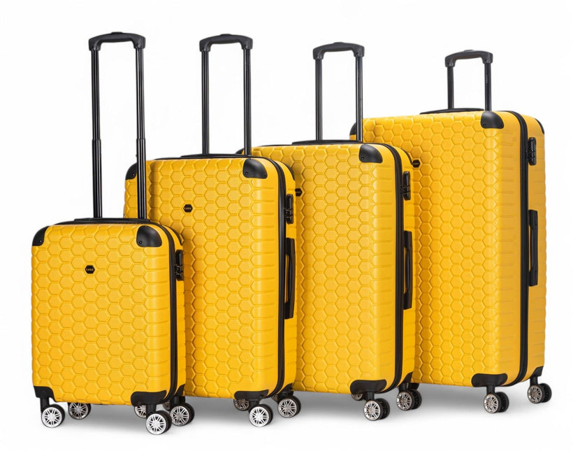 Hard Shell ABS 8 Wheel Luggage Travel Cabin Holiday Bags Suitcase Set