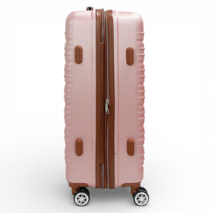 Expandable Hard Shell ABS Suitcase Set 8 Wheel Robust Travel Case Holiday Luggage