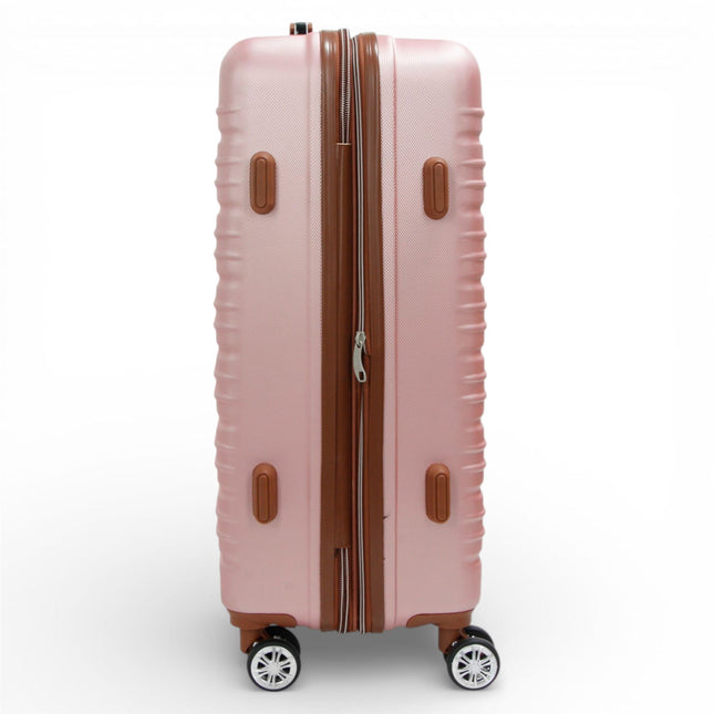 Expandable Hard Shell ABS Suitcase Set 8 Wheel Robust Travel Case Holiday Luggage