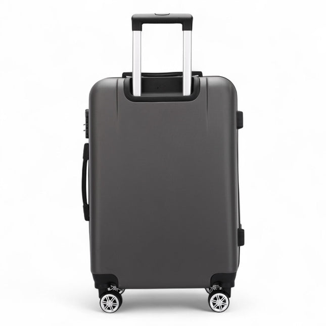 Hard Shell Modern Dual 4 Wheel Luggage Suitcase Set