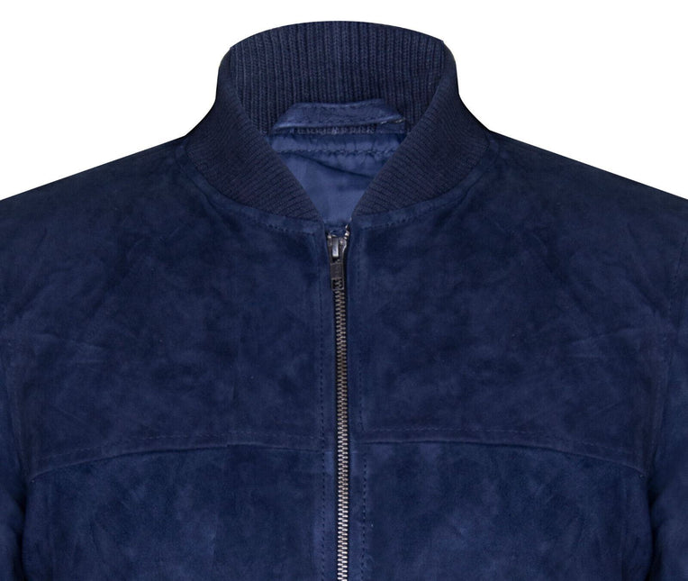 Mens Goat Suede MA-1 Bomber Jacket-Auckland