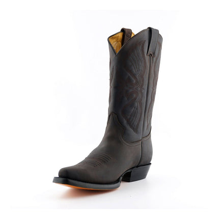 Grinders Mens Brown Cowboy Leather Boots - Louisiana