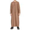 Boy's Kids Brown Thobe Emirati Jubba Islamic Clothing Kaftan Eid String Tassel