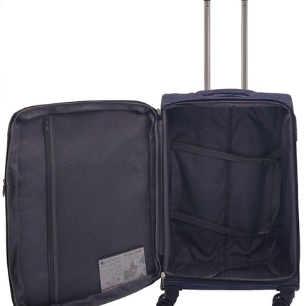 Lightweight Print Suitcases 8 Wheel Luggage Travel Soft Bags Set