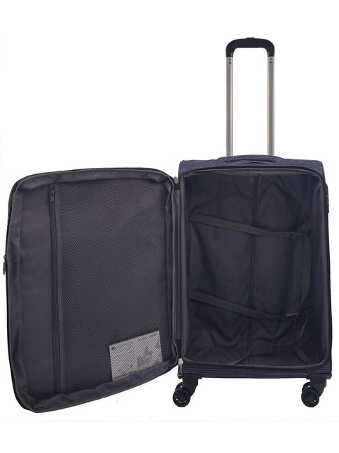 Lightweight Print Suitcases 8 Wheel Luggage Travel Soft Bags Set
