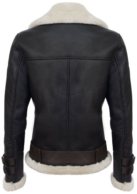 Mens Sheepskin Leather Biker Jacket-Edmonton