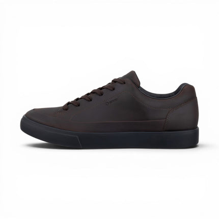 Ecco Men's Brown Leather Waterproof Trainer Sneaker Shoes - Soft 10