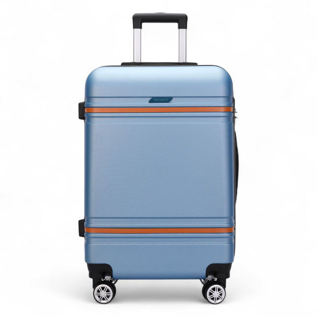 Hard Shell Modern Dual 4 Wheel Luggage Suitcase Set