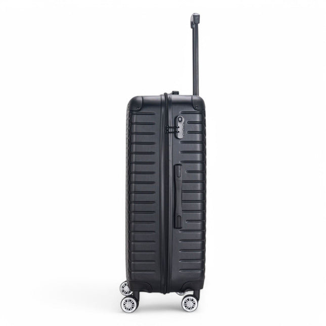 Hard Shell ABS 8 Wheel Luggage Travel Cabin Holiday Bags Suitcase Set