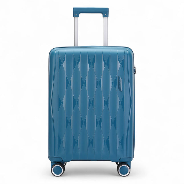 Robust Hard Shell Cabin Suitcase 37.5 x 20.5 x 55 cm TSA Luggage Suitable for Easyjet, Ryanair, Wizzair