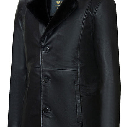 Men's Reefer Leather Blazer Jacket`- Pablo
