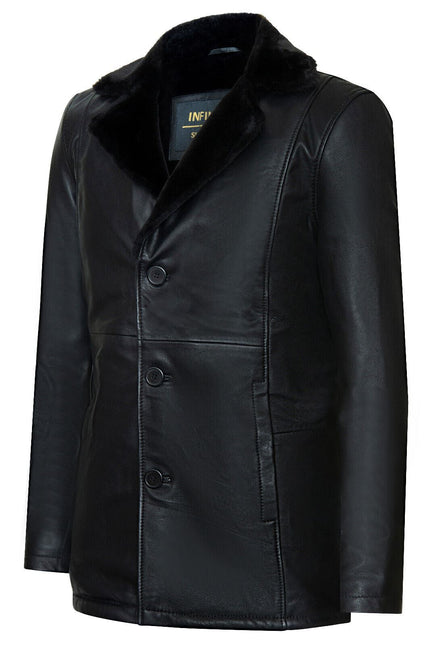 Men's Reefer Leather Blazer Jacket`- Pablo