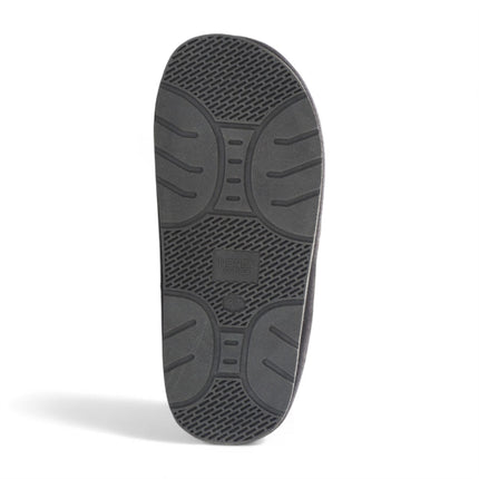 Women's Genuine Sheepskin Grey Suede Mule Winter Slippers - Luna