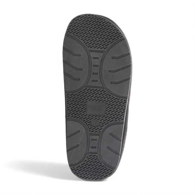Women's Genuine Sheepskin Grey Suede Mule Winter Slippers - Luna