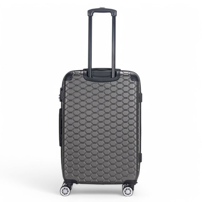 Hard Shell ABS 8 Wheel Luggage Travel Cabin Holiday Bags Suitcase Set