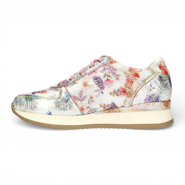 Laura Vita Women's Gycmo 58 Floral Leather Trainers Sneaker Shoes