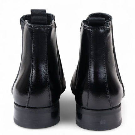 Men's Black Chelsea Slip-On Office Ankle Boots