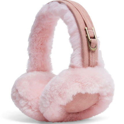 Womens Sheepskin Shearling Winter Ear Muffs Warm Comfortable