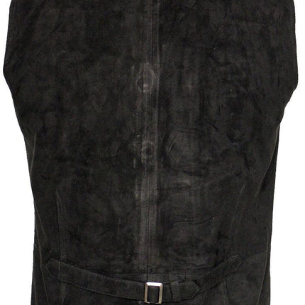 Mens Classic Smooth Goat Suede Leather Waistcoat-Exeter