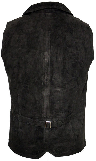 Mens Classic Smooth Goat Suede Leather Waistcoat-Exeter