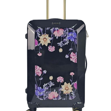 Hard Shell Flower Print Suitcase Luggage Set