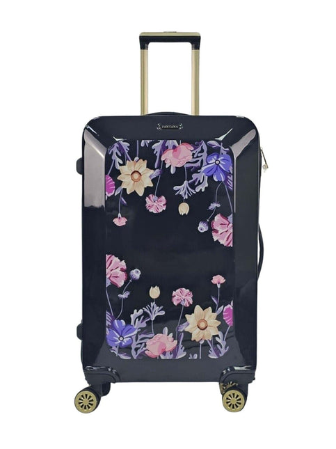 Hard Shell Flower Print Suitcase Luggage Set