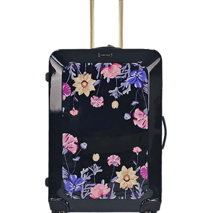 Hard Shell Flower Print Suitcase Luggage Set