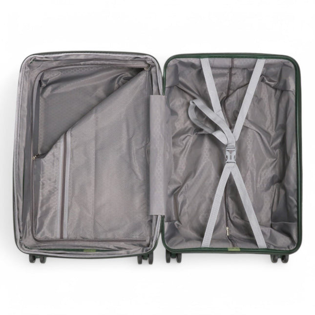 Expandable Hard Shell 8 Wheels Luggage Travel Cabin Suitcase Set