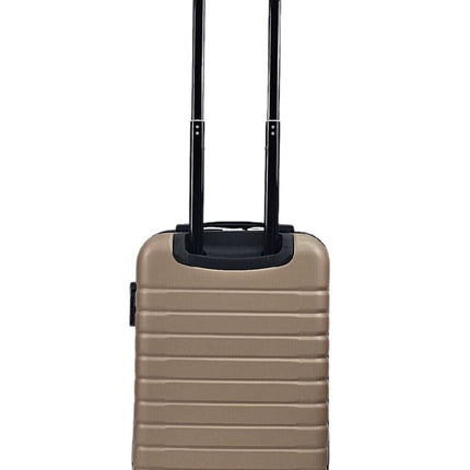 Lightweight Gold Hard Shell ABS Suitcase Set Luggage Travel Trolley Cabin Cases