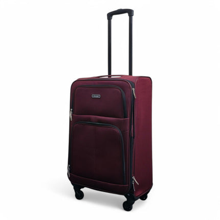 Expandable Soft Shell 4 Wheel Luggage Travel Cabin Suitcase Set Holiday Bags
