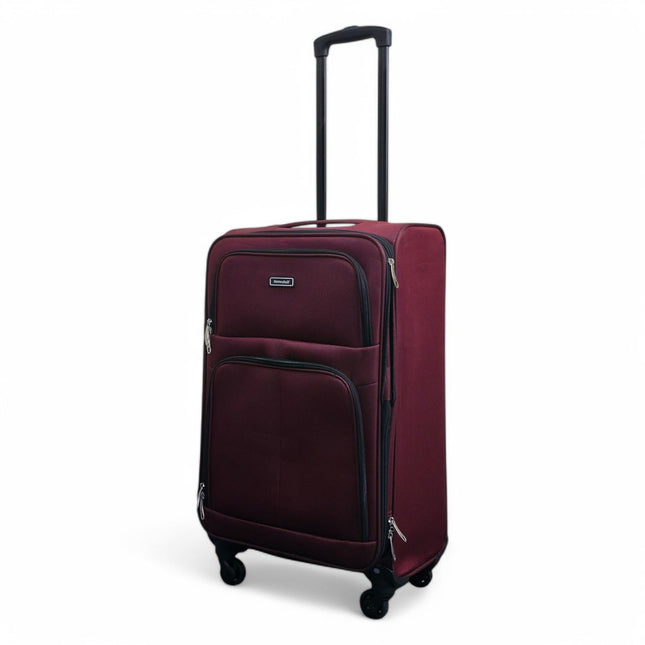 Expandable Soft Shell 4 Wheel Luggage Travel Cabin Suitcase Set Holiday Bags