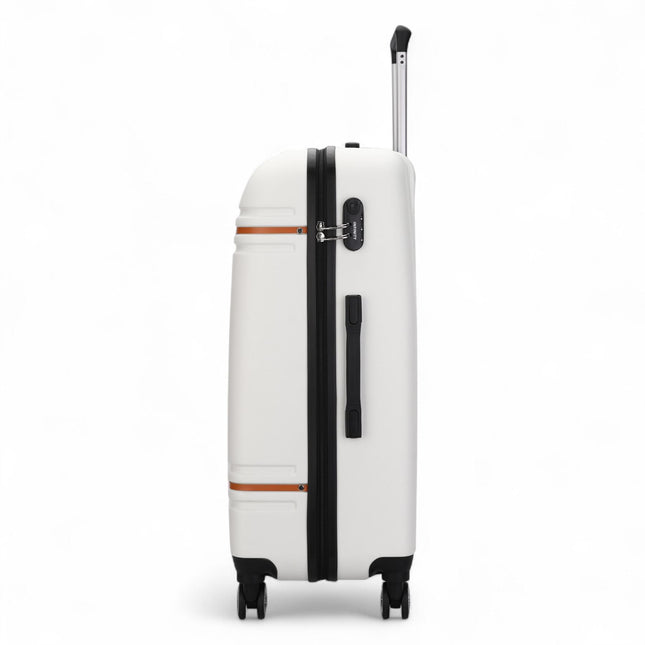 Hard Shell Modern Dual 4 Wheel Luggage Suitcase Set