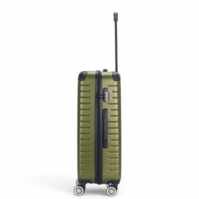 Hard Shell ABS 8 Wheel Luggage Travel Cabin Holiday Bags Suitcase Set