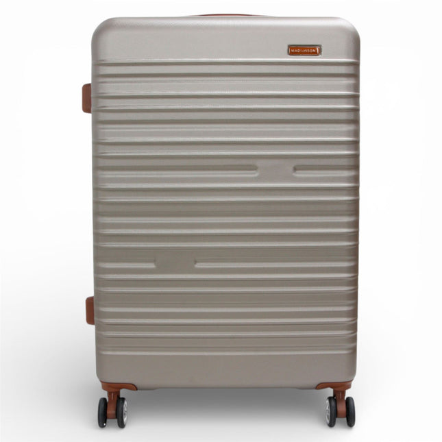 Expandable Hard Shell ABS Suitcase Set 8 Wheel Robust Travel Case Holiday Luggage