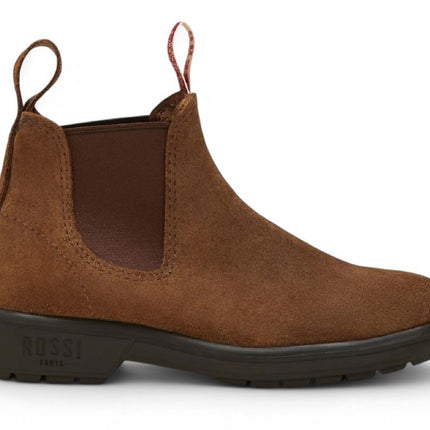 Rossi 303 Endura Rustic Brown Suede Leather Chelsea Boots