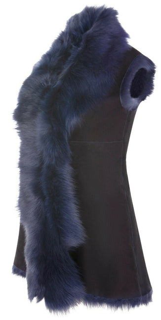 Women's Toscana Sheepskin Long Gilet-Sorocaba