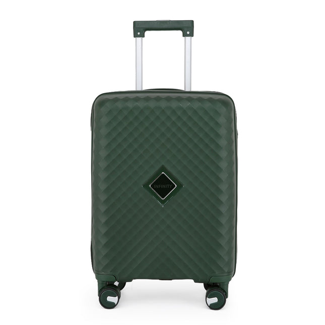 Dual 4 Wheel Robust Lightweight TSA Hard Shell Suitcase Luggage Travel Bags Set