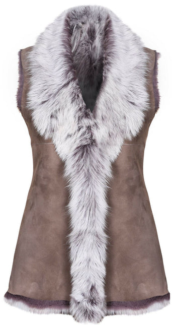 Women's Toscana Sheepskin Long Gilet-Sorocaba