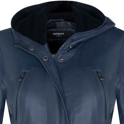 Womens Mid Length Hooded Parka Jacket-Oakengates