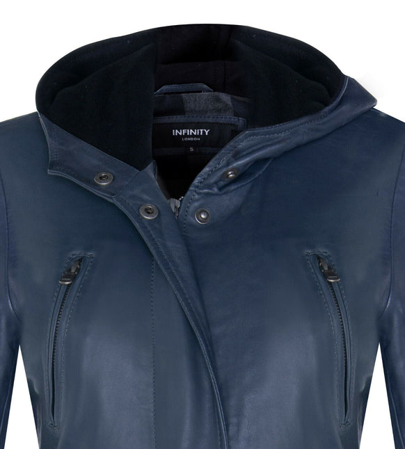 Womens Mid Length Hooded Parka Jacket-Oakengates