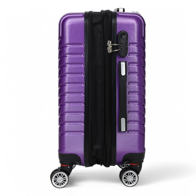 Hard Shell Expandable Cabin 55 x 37 x 22 cm cm ABS Suitcase Luggage Suitable for Easyjet, Ryanair