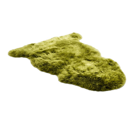 Genuine Green Sheepskin Natural Silky Soft Fluffy Real Wool Rug